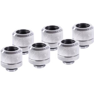 Alphacool Eiszapfen 14mm HardTube Anschraubtülle G1/4 - Chrome Sixpack