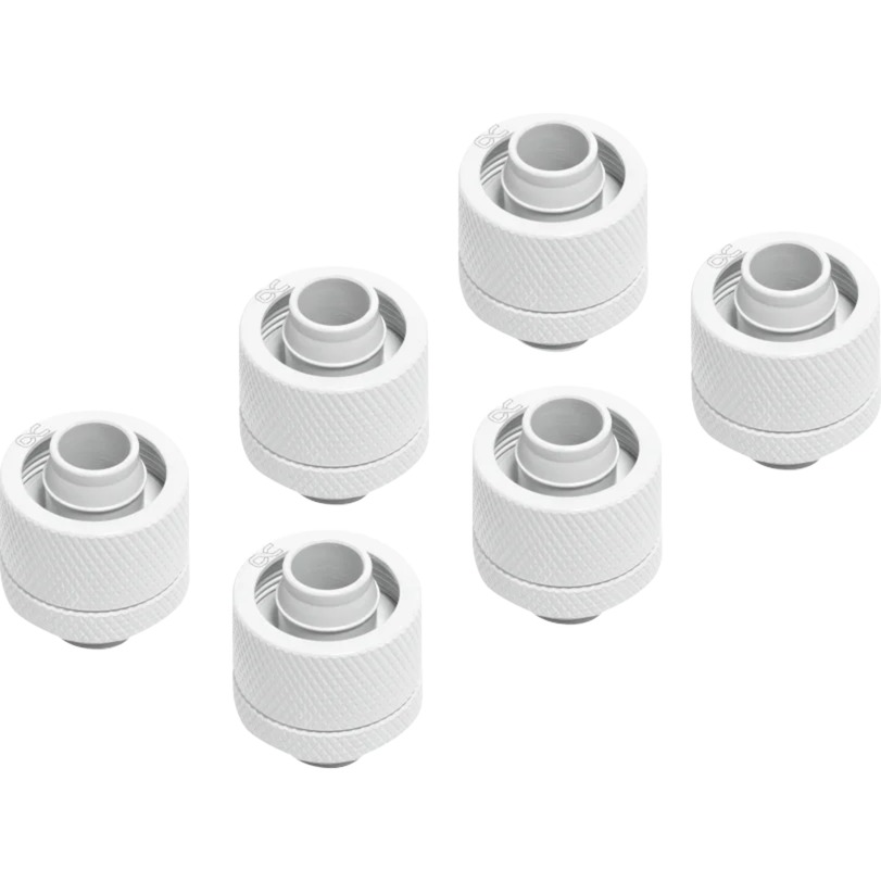 Alphacool Eiszapfen 16/10mm Anschraubtülle G1/4 - White Sixpack