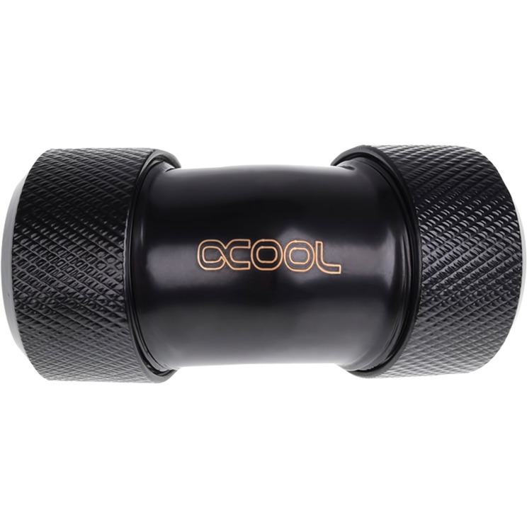 Alphacool Eiszapfen 16mm HardTube Anschraubtülle 45° L-Verbinder - Deep Black