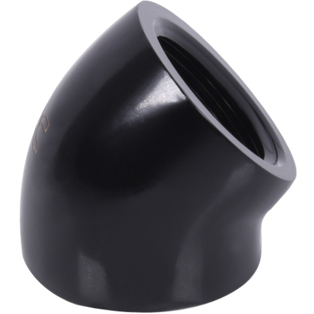 Alphacool Eiszapfen L-Verbinder 45° G1/4 IG auf G1/4 IG - schwarz