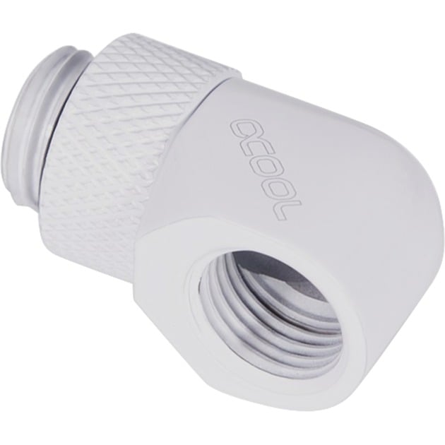 Alphacool Eiszapfen L-Verbinder drehbar G1/4 AG auf G1/4 IG - White