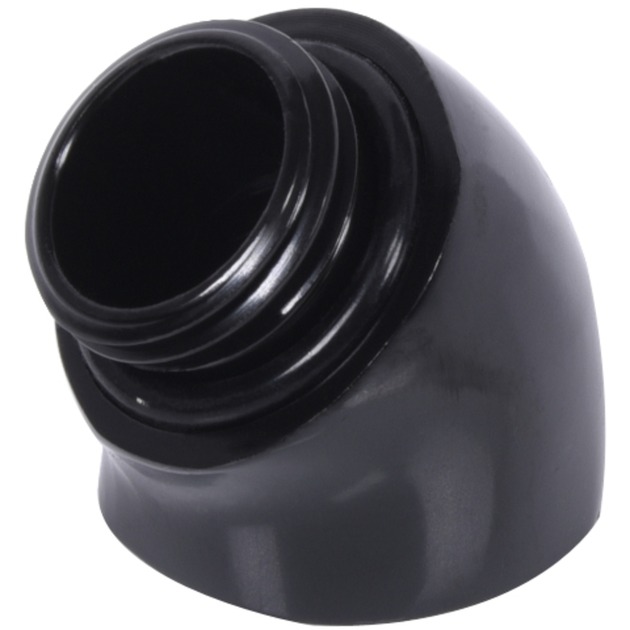 Alphacool Eiszapfen Winkeladapter 45° G1/4 AG auf G1/4 IG - schwarz