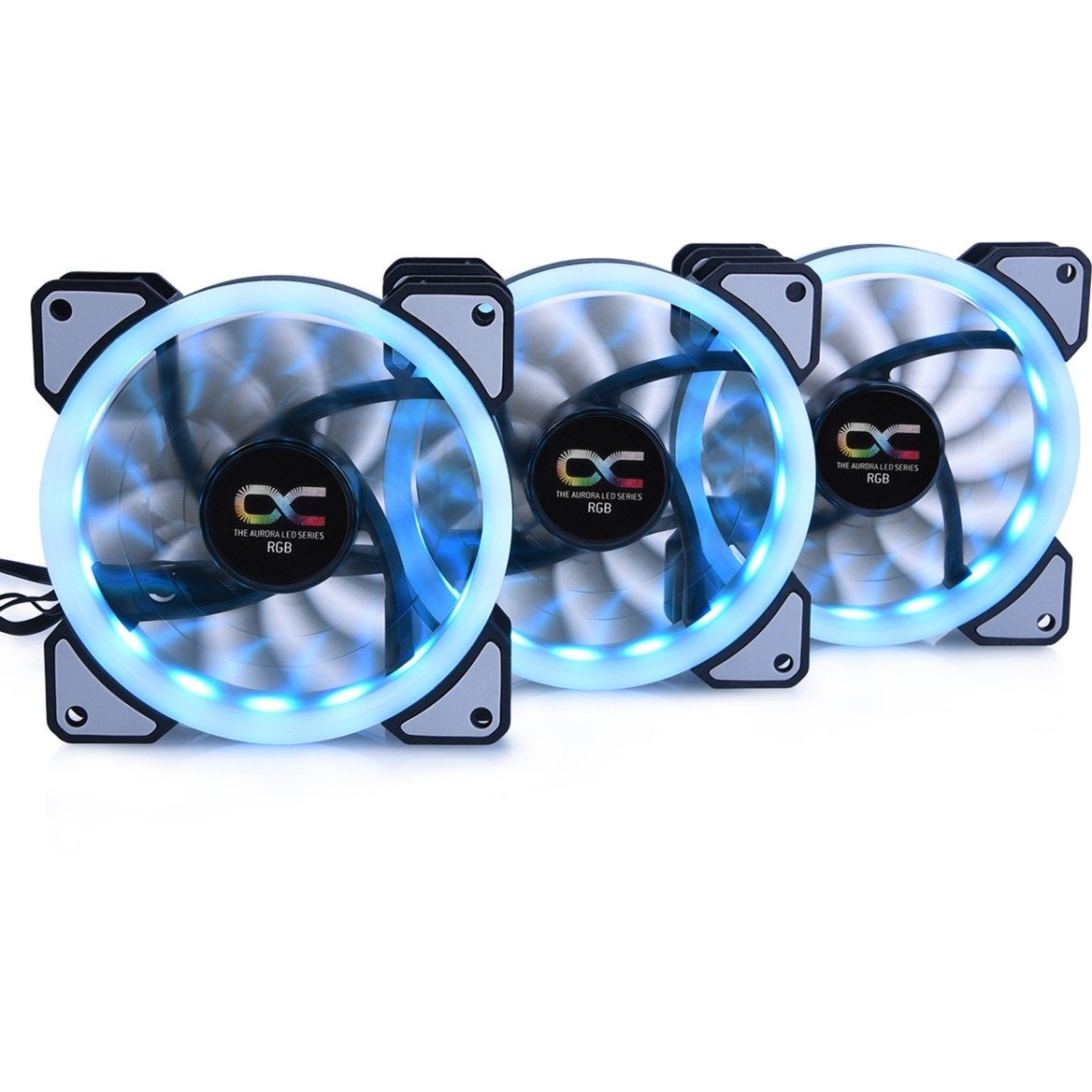 Alphacool Eiszyklon Aurora LUX Digital RGB - 3er Kit 120x120x25mm