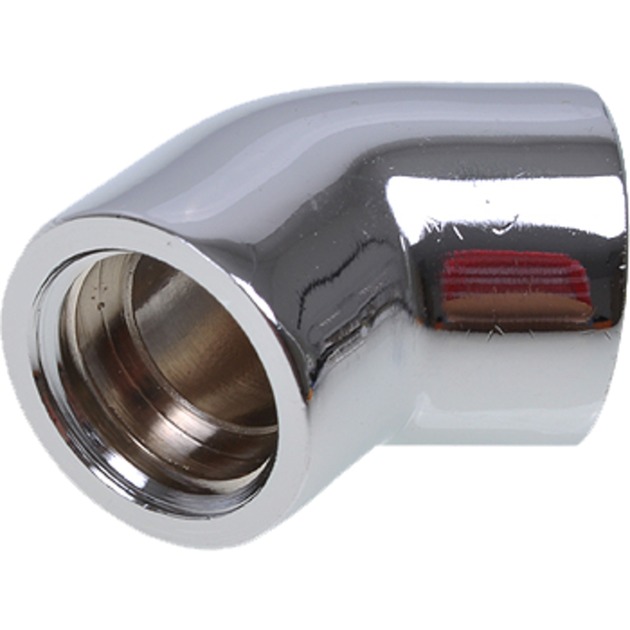 Alphacool HF L-Verbinder 45° G1/4 IG auf G1/4 IG - Chrome