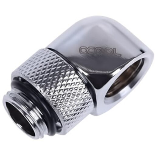 Alphacool HF L-Verbinder G1/4 AG drehbar auf G1/4 IG - Chrome