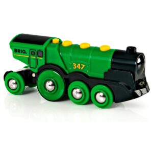 BRIO World Grüner Gustav Batterielok