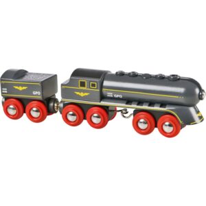 BRIO World Schwarzer Kugelblitz mit Tender