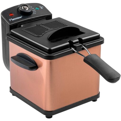 Bestron Mini Fritteuse AF100CO mit Kaltzonen-Technik