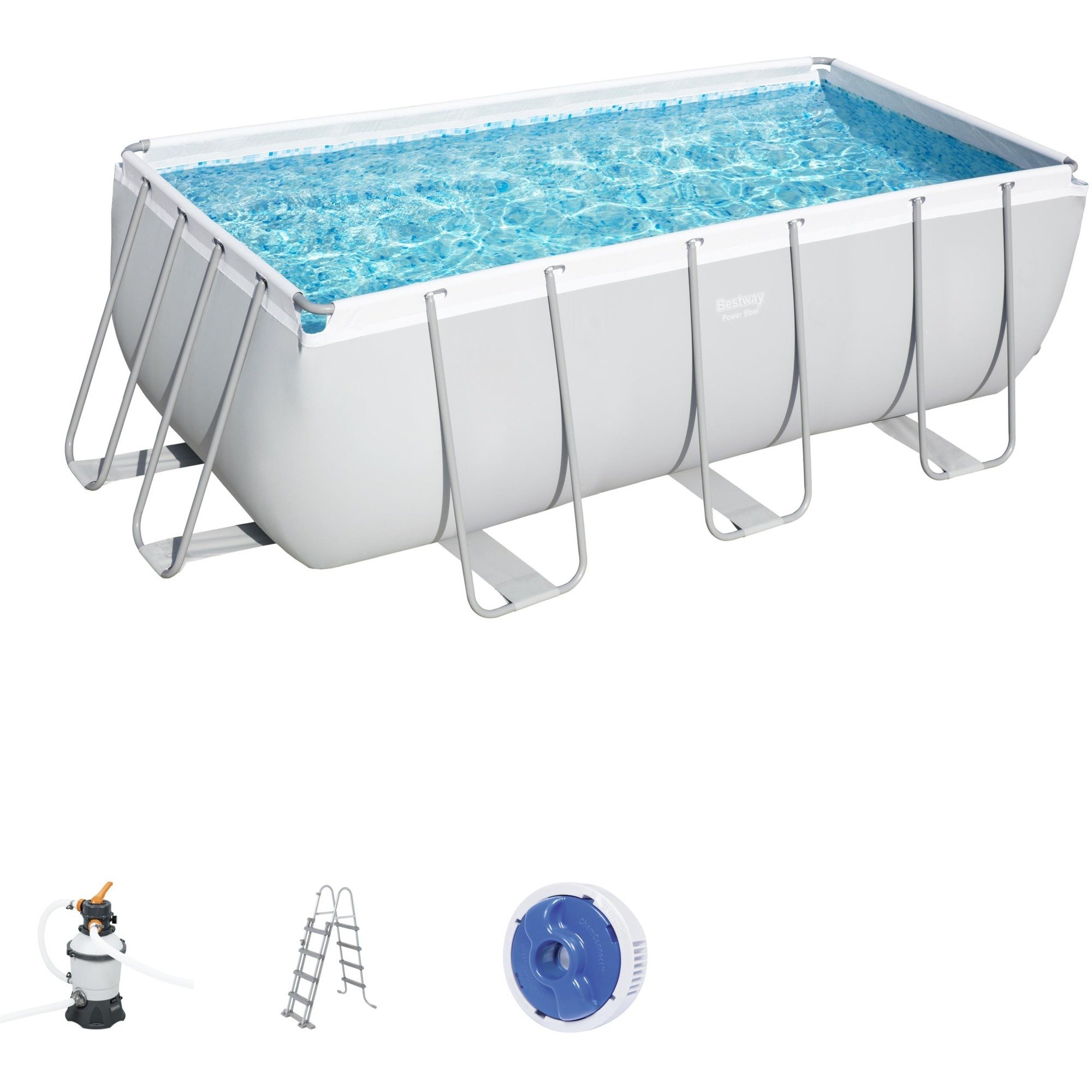 Bestway Power Steel Rectangular Frame Pool-Set