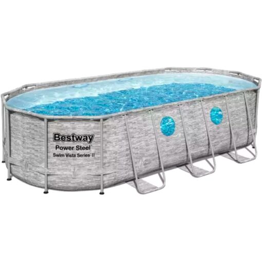 Bestway Power Steel Swim Vista Oval Frame Pool-Set