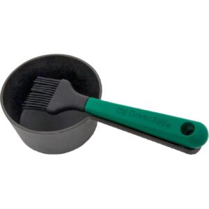 Big Green Egg Gusseisen-Saucentopf mit Pinsel