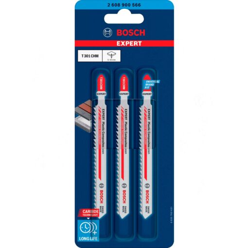 Bosch Expert Carbide Stichsägeblatt T 301 CHM ''Plastic Composites Clean''