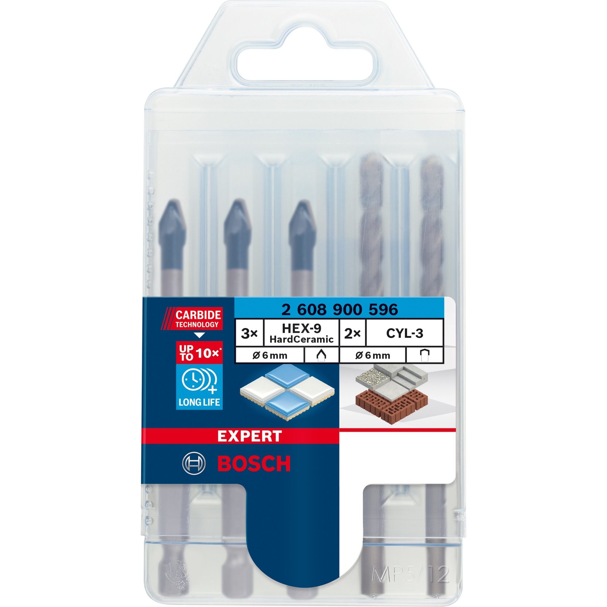 Bosch Expert HEX-9 HardCeramic Bohrer Mixed-Set