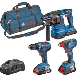 Bosch Kombi-Set GSR 18V-55 + GDX 18V-200 + GBH 18V-22