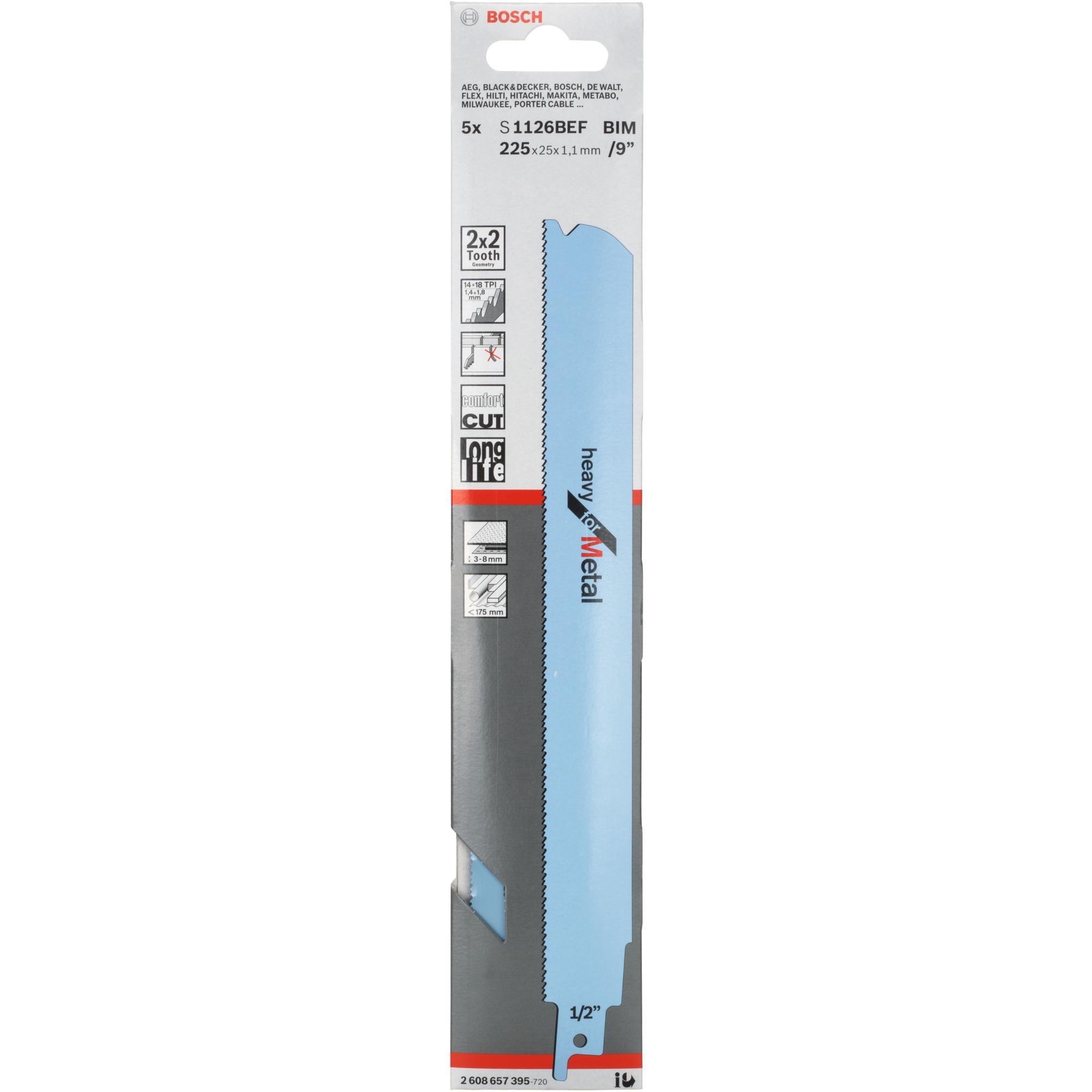 Bosch Säbelsägeblatt S 1126 BEF Heavy for Metal