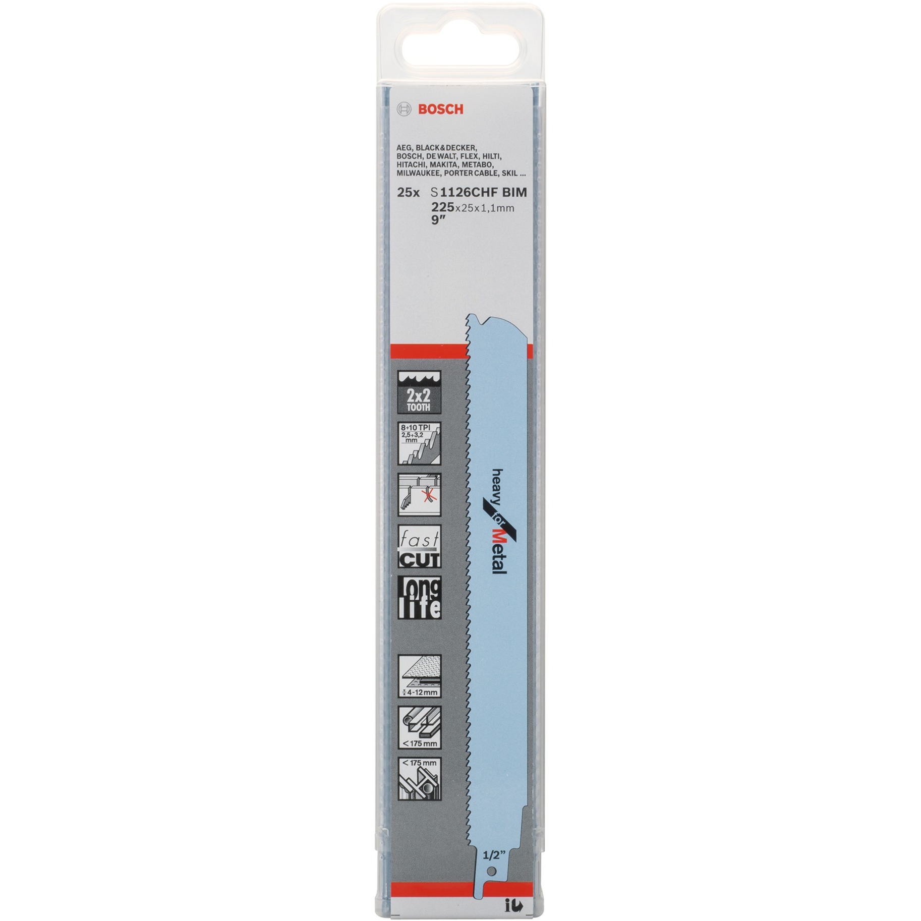 Bosch Säbelsägeblatt S 1126 CHF Heavy for Metal