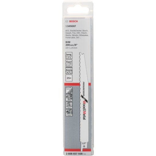 Bosch Säbelsägeblatt S 3456 XF Progressor for Wood and Metal