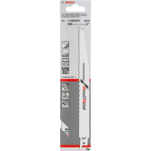 Bosch Säbelsägeblatt S 3456 XF Progressor for Wood and Metal