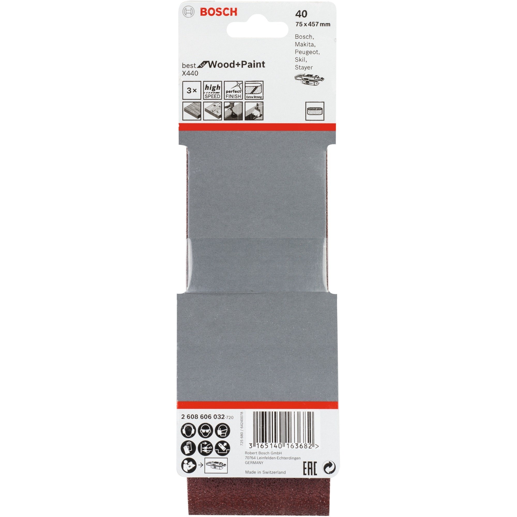 Bosch Schleifband X440 Best for Wood and Paint
