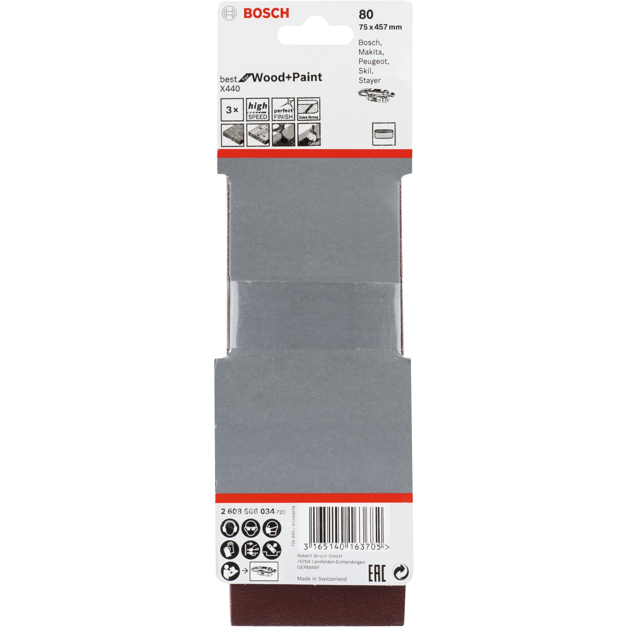 Bosch Schleifband X440 Best for Wood and Paint