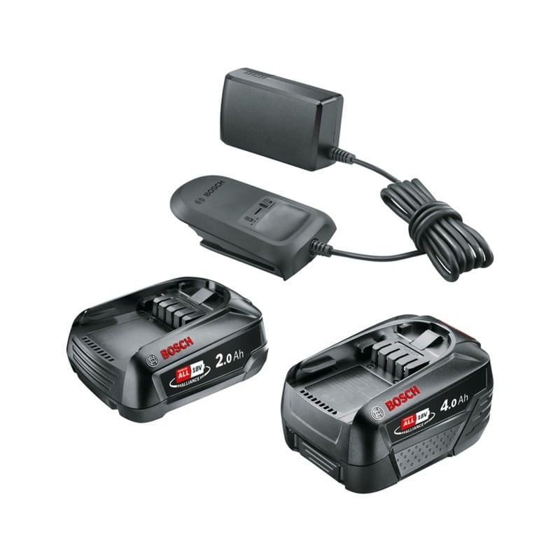 Bosch Starter-Set 18V (PBA 2.0Ah + PBA 4.0Ah + AL 18V-20)