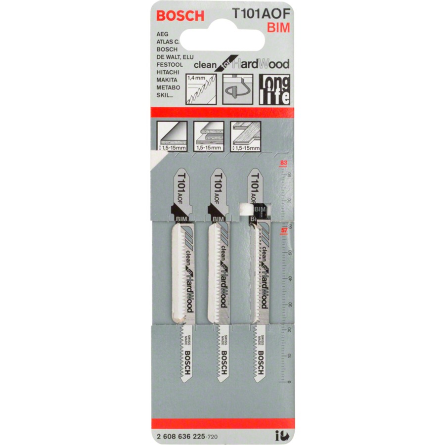 Bosch Stichsägeblatt T 101 AOF Clean for Hard Wood