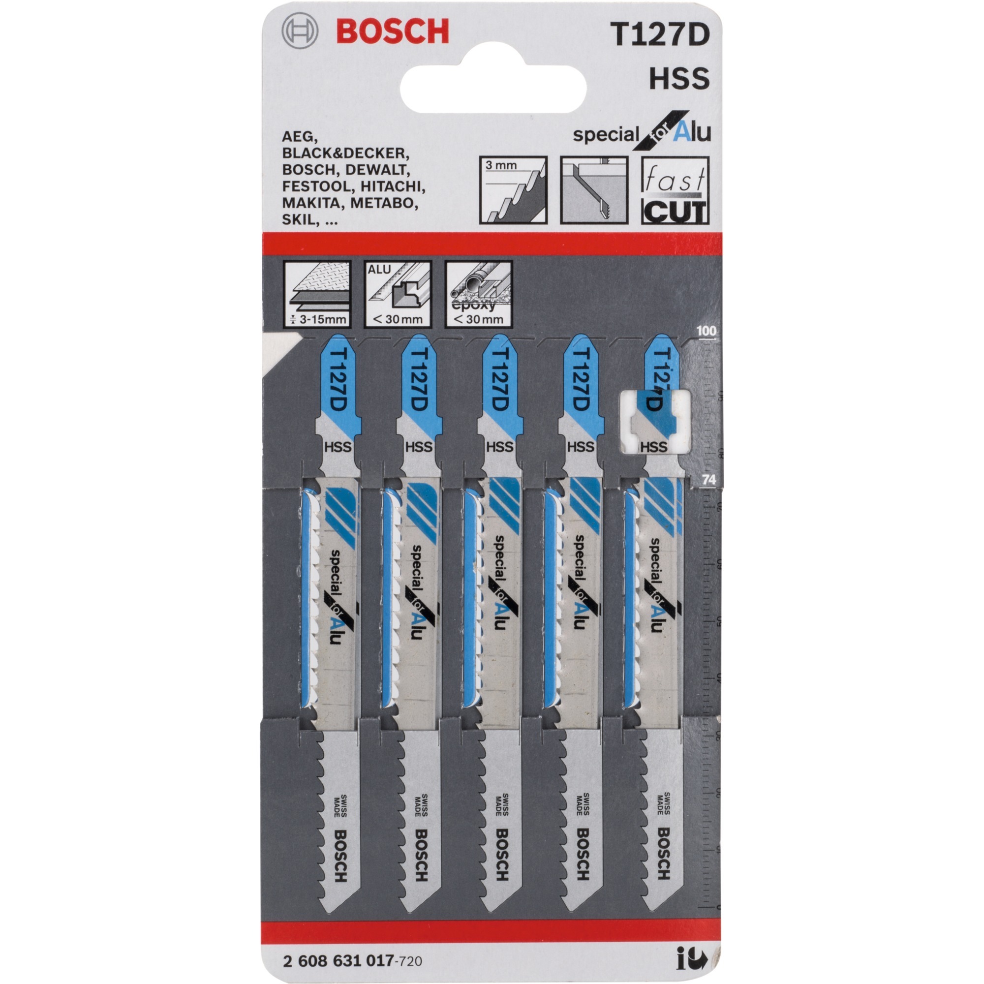 Bosch Stichsägeblatt T 127 D Special for Alu