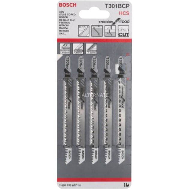 Bosch Stichsägeblatt T 301 BCP Precision for Wood