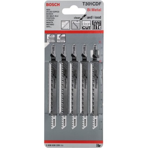 Bosch Stichsägeblatt T 301 CDF Clean for Hard Wood