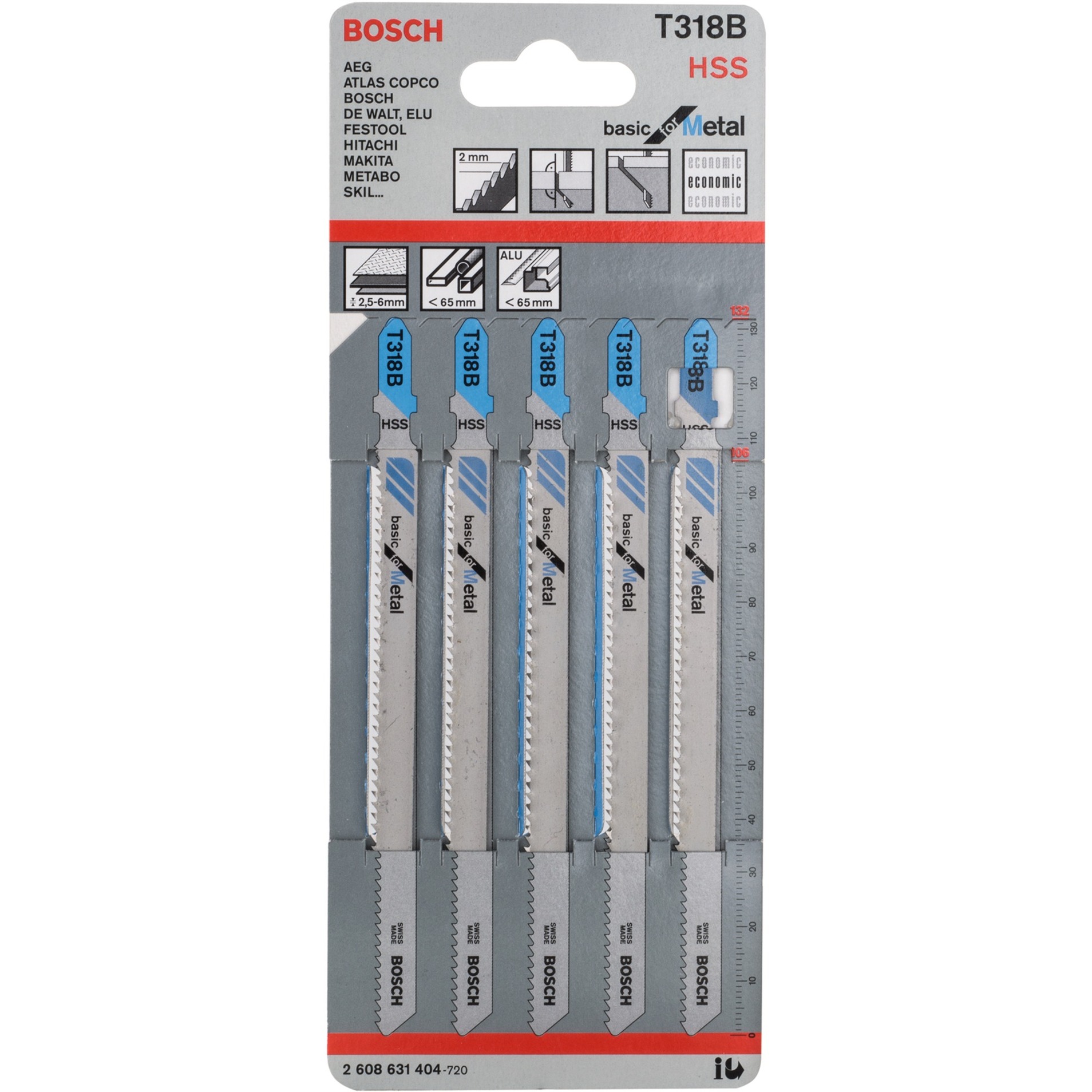 Bosch Stichsägeblatt T 318 B Basic for Metal