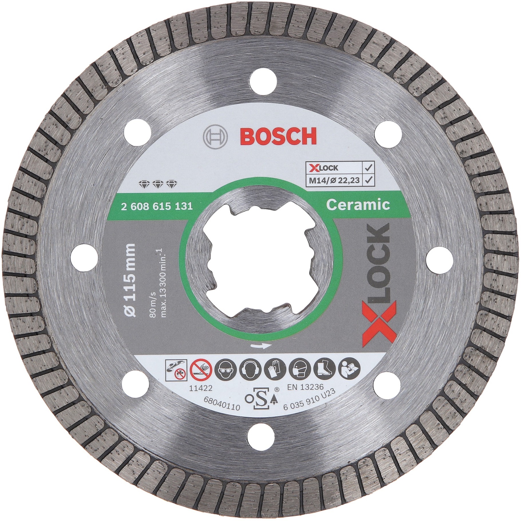 Bosch X-LOCK Diamanttrennscheibe Best for Ceramic Extra Clean Turbo