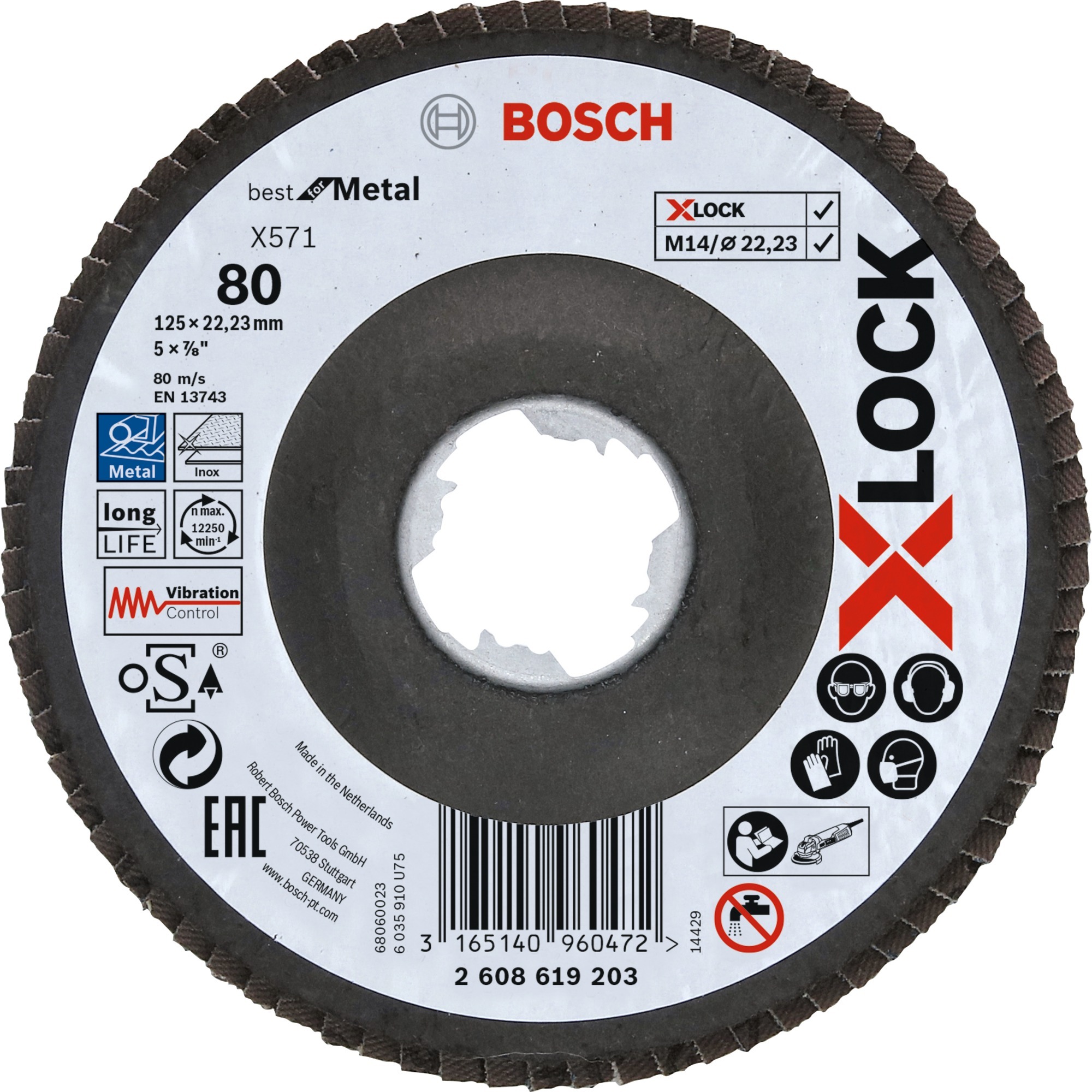 Bosch X-LOCK Fächerscheibe X571 Best for Metal
