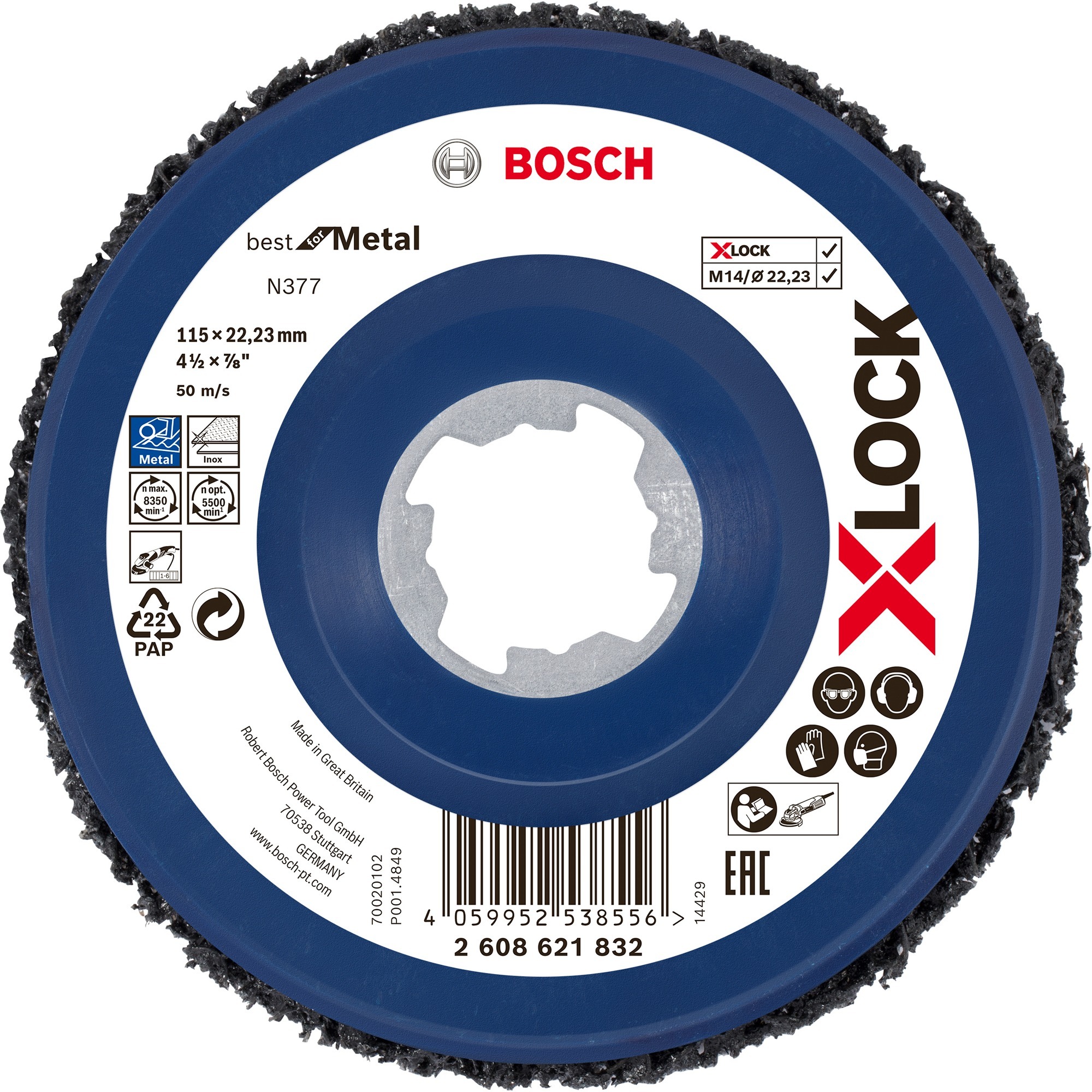 Bosch X-LOCK Grobreinigungsscheibe N377 Best for Metal