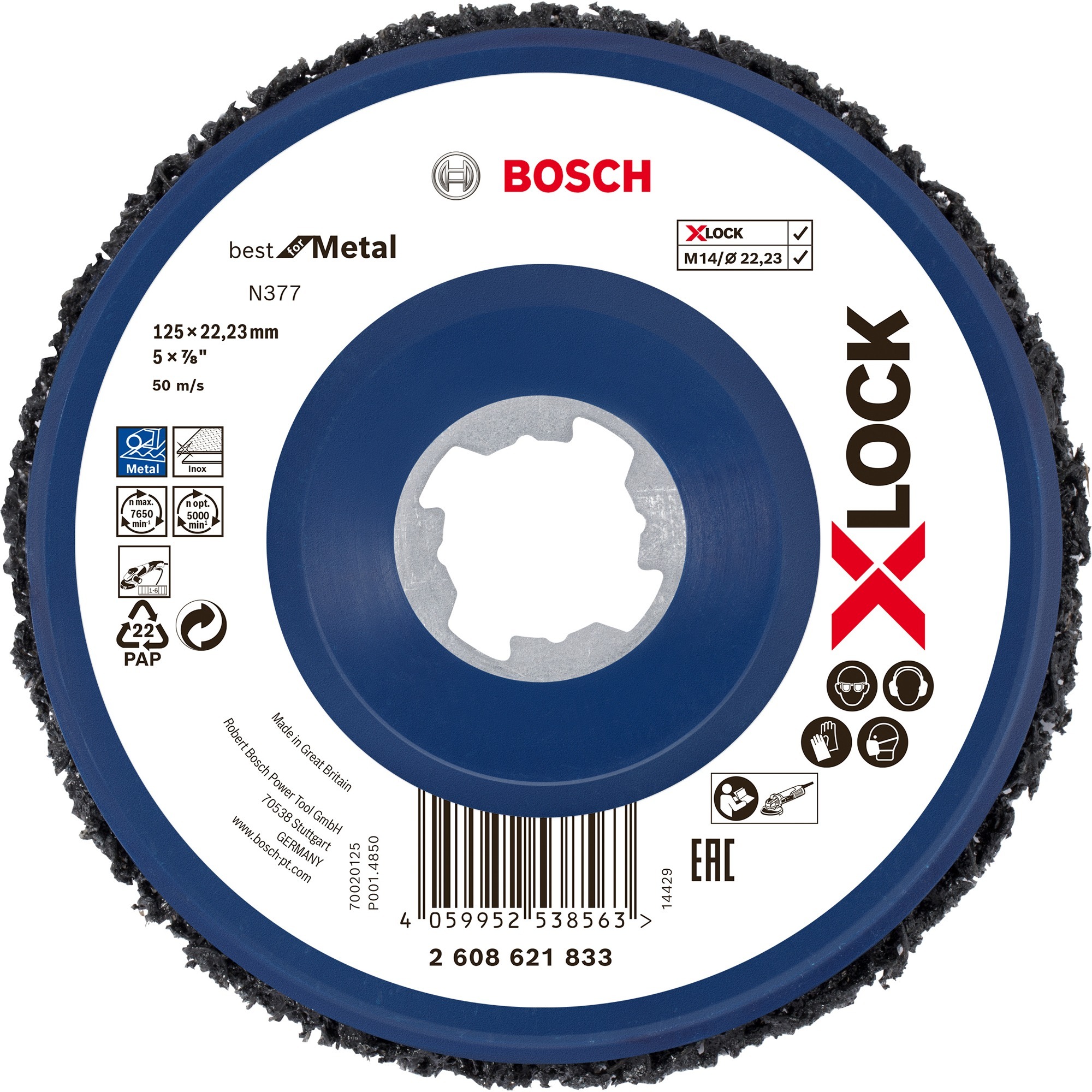 Bosch X-LOCK Grobreinigungsscheibe N377 Best for Metal