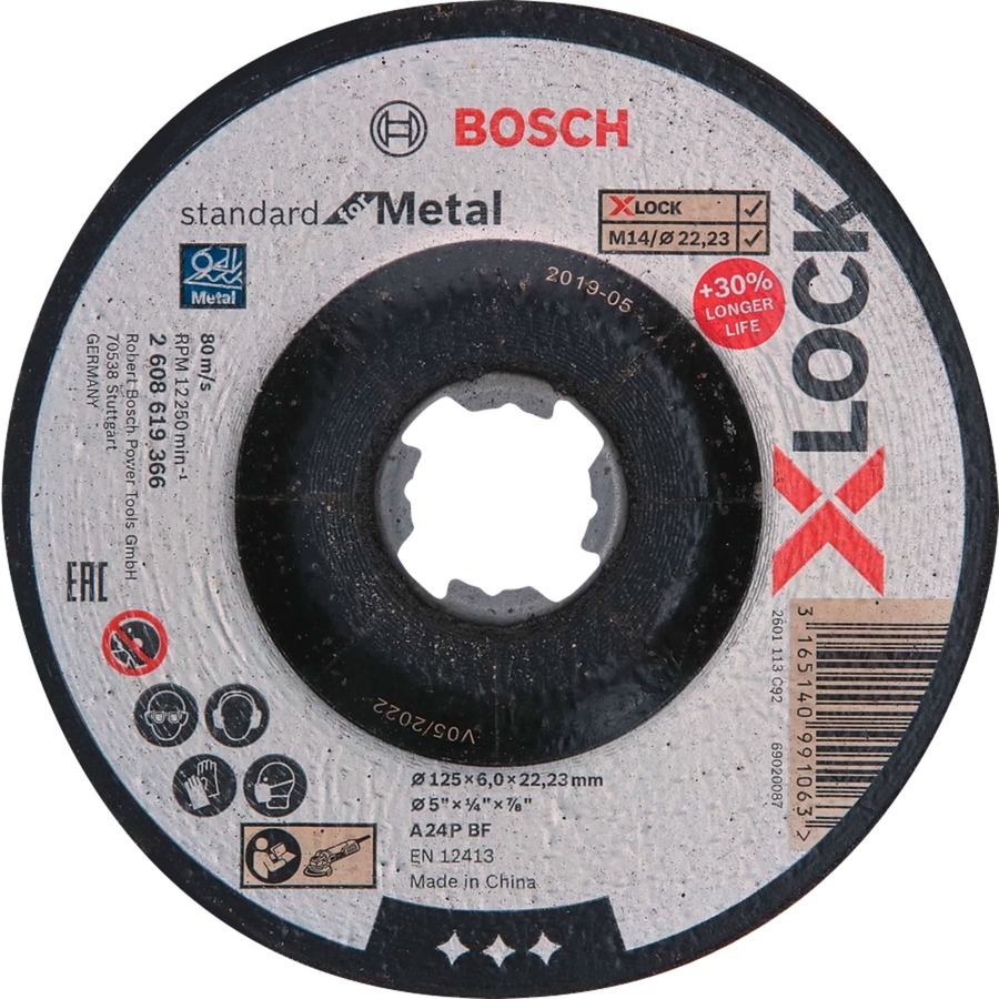 Bosch X-LOCK Schruppscheibe Standard for Metal