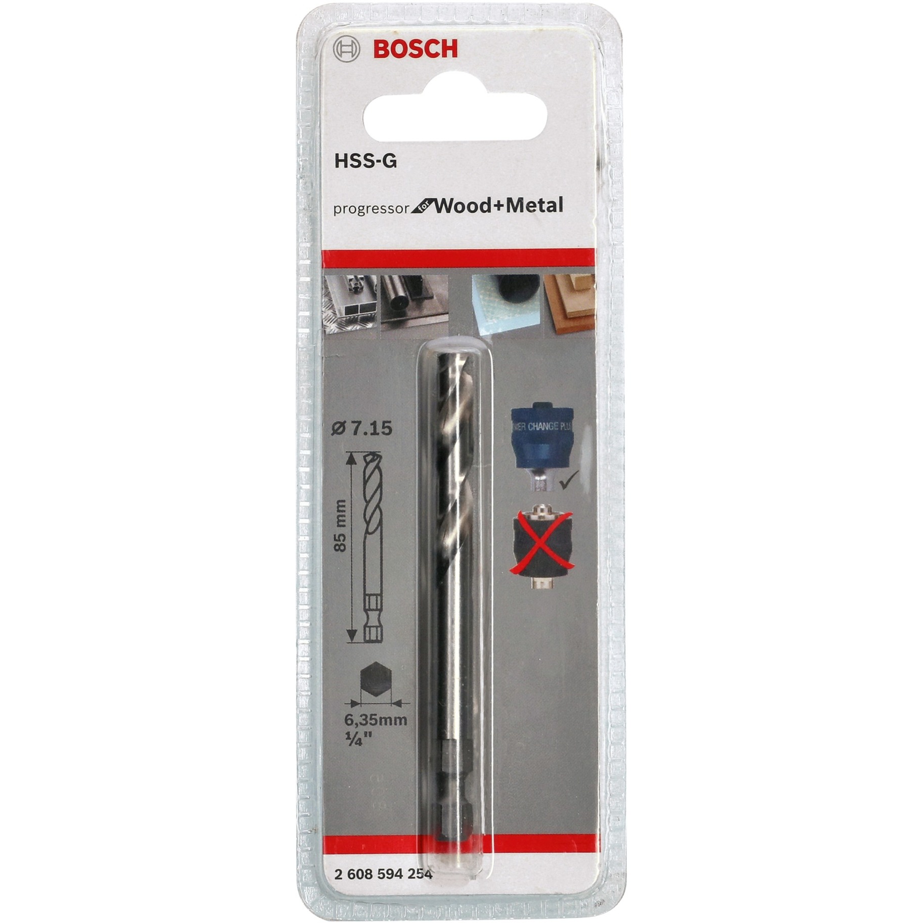 Bosch Zentrierbohrer Plus HSS-G