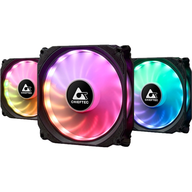 Chieftec CF-3012-RGB 3er-RGB Lüfter Set (Tornado)
