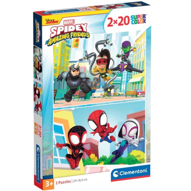 Clementoni Kinderpuzzle Supercolor - Spidey und seine Freunde