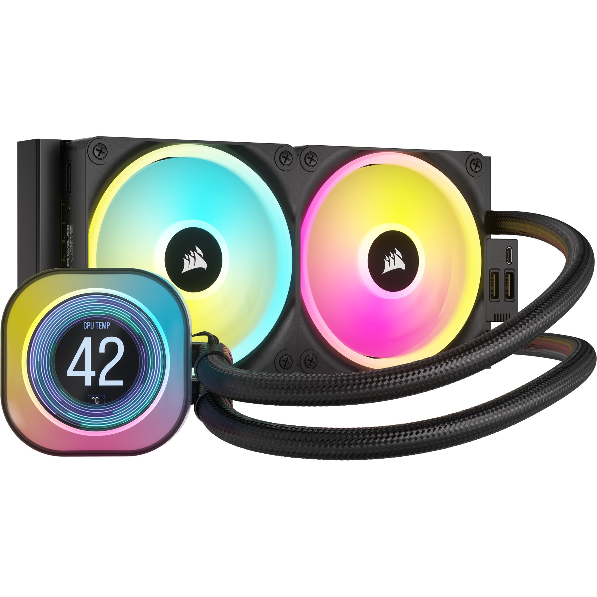 Corsair iCUE LINK H100i LCD Liquid CPU Cooler