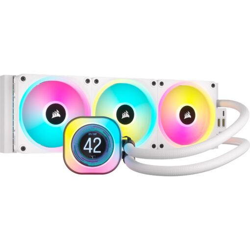 Corsair iCUE LINK H150i LCD Liquid CPU Cooler White