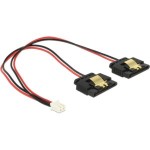 Delock 2Pin Buchse > 2x SATA 15Pin Buchse