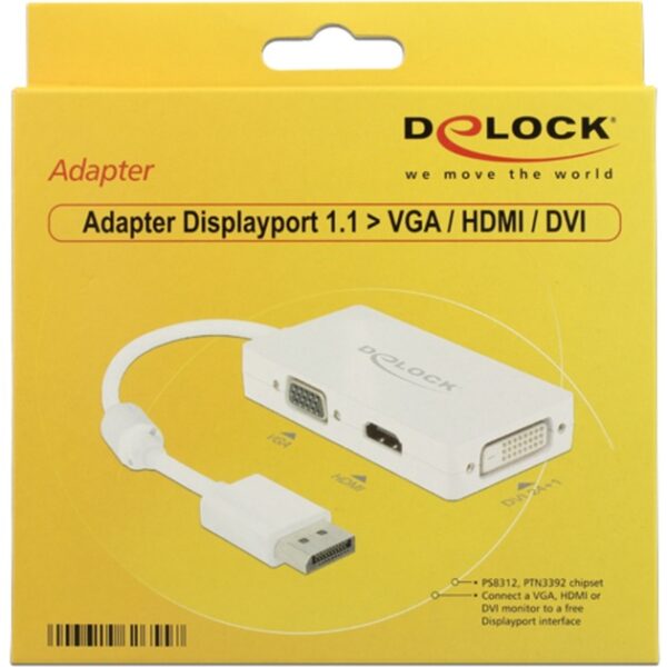 Delock Adapter Displayport > VGA / HDMI  /DVI-D