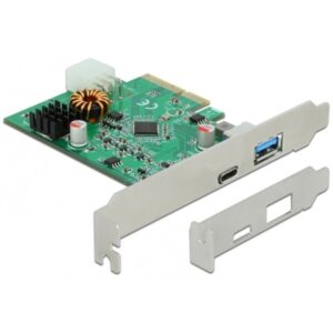 Delock DeLOCK PCIe x4>1x extern USB-C 3.2 Gen 2 + USB-A 3.2 Gen 2
