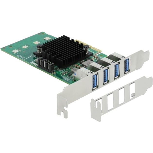 Delock DeLOCK PCIe x4>4x ext. USB 3.0 Quad C.LP