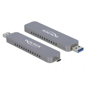 Delock Externes Gehäuse für M.2 für M.2 NVMe PCIe SSD