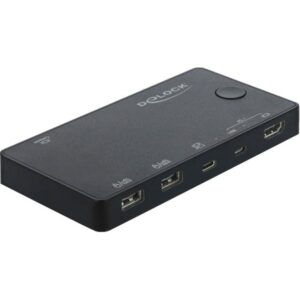 Delock HDMI / USB-C™ KVM Switch 4K 60 Hz mit USB 2.0