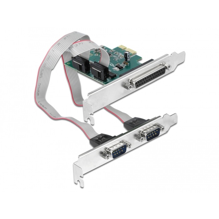 Delock PCI Express Karte zu 2 x Seriell RS-232 + 1 x Parallel IEEE1284