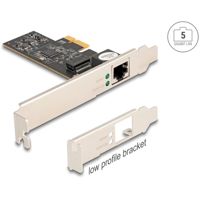 Delock PCI Express x1 Karte zu 1 x RJ45 5 Gigabit LAN RTL8126