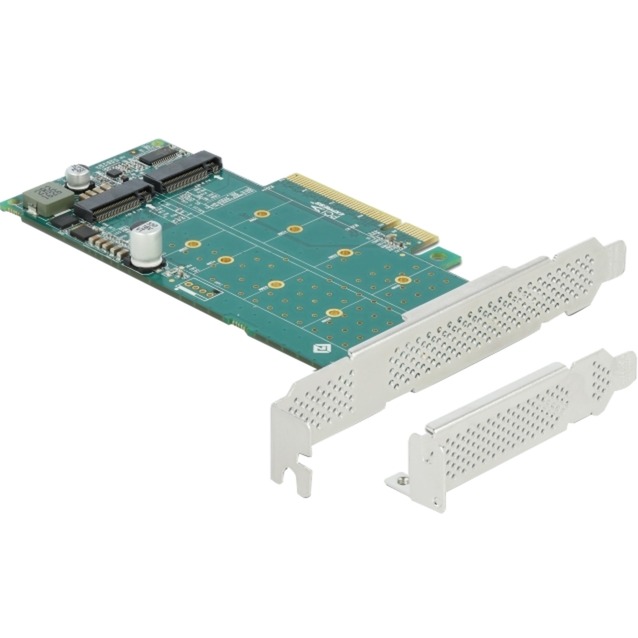 Delock PCI Express x8 Karte zu 2 x intern NVMe M.2 Key M - Bifurcation