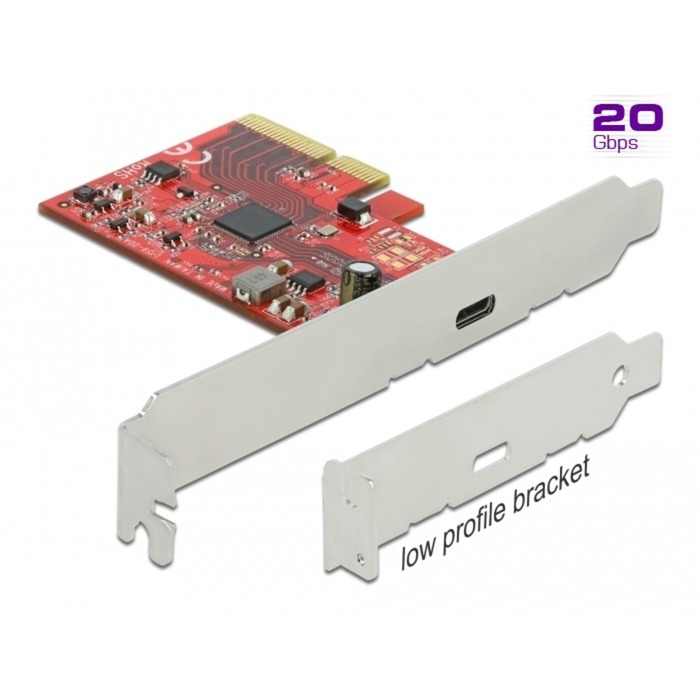 Delock PCIe x4>1x extern USB-C 3.2 Gen 2x2